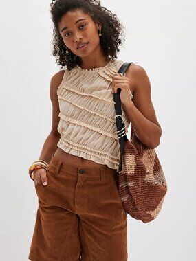 Pink Sands Smocked Top